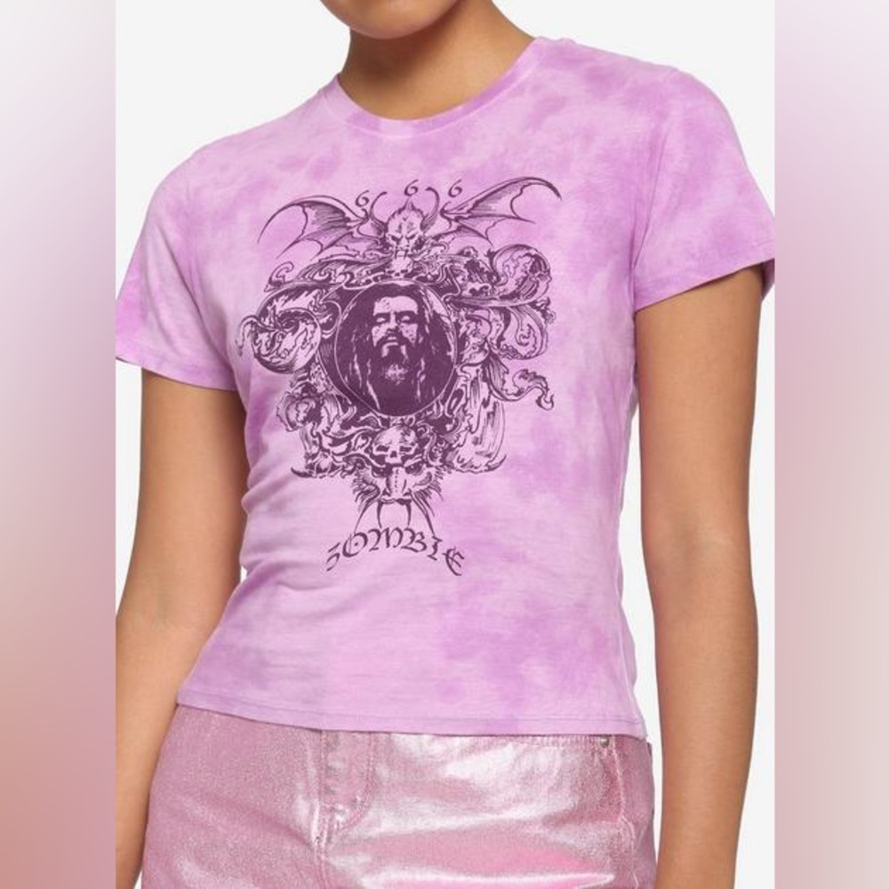 Rob Zombie Purple Tie-Dye Tee Medium